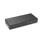 Kensington SD4781P EQ USB-C & USB-A Dual 4K dokkimisjaam, juhtmega, USB 3.2 Gen 2 (3.1 Gen 2) Type-C, 100 W, 3.5 mm, 10,100,1000 Mbit/s, must