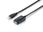 Equip USB 2.0 t&uuml;&uuml;p A aktiivne pikenduskaabel isane emasele, 15m