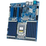 Gigabyte MZ33-AR0 serveri emaplaat, pesa SP5 (LGA6096), AMD EPYC 9004, E-ATX, 24x DDR5 DIMM, 6x MCIO 8i, M.2, 2x 10GbE, IPMI