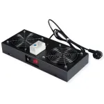 ROLINE 26.21.0189 jahutusventilaator, 2 ventilaatorit, must, 19-tollise seinakorpuse jaoks