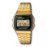 K&auml;ekell Casio A159WGEA-1EF Kuldne H&otilde;bedane