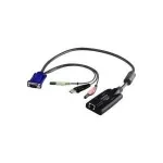 ATEN USB-VGA&ndash;Cat5e/6 KVM-adapterkaabel (protsessorimoodul), heli ja virtuaalmeedia toega