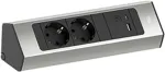 Pikendusjuhe Bachmann CASIA 2 kahe CEE7/3 pistikupesa ja &uuml;he USB A/C 22W-ga