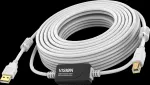 Vision Valge USB 2.0 kaabel 10m USB A &ndash; USB B 0,48 Gbit/s