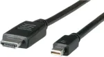 ROLINE - Videokaabel - DisplayPort / HDMI - HDMI (M) kuni Mini DisplayPort (M) - 2 m - Varjestatud - Must (11.04.5796)