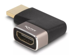 DeLOCK HDMI-adapter isane-emane 90&deg; paremale nurga all 8K 60 Hz hall metallist