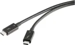 Renkforce Thunderbolt&trade;-kaabel Thunderbolt&trade; 4 Thunderbolt&trade; (USB-C&reg;) pistik, Thunderbolt&trade; (USB-C&reg;) pistik 0,80 m Must topeltvarjestatud RF-5235980 (RF-5235980)