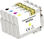 Renkforce'i tindikomplekt asendab Epsoni 603 (C13T03U545) &uuml;hilduv must, ts&uuml;aan, magenta, kollane RF-I-E-603BKCMY4PK RF-5655902 (RF-5655902)
