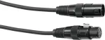 EUROLITE DMX-kaabel 5-kontaktiline XLR, 10 m, must