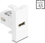 USB 2.0 t&uuml;&uuml;p-A t&uuml;&uuml;p-A kaabeladapter, DELOCK 90908, varjestatud, USB 2.0