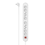 Hama 00223041 pikendusjuhe 1,5 m 10 vahelduvvoolu pistikupesa siseruumides Valge