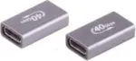 ShiverPeaks BS13-60003 USB 4.0 adapter, USB-C emane &ndash; USB-C emane, metallist