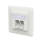 METZ CONNECT &uuml;henduspesa E-DAT C6A LSA++ 2 Port UP verkehrswei