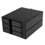 StarTech.com 3 pesaga alumiiniumist sahtlita hot-swap mobiilse raami tagapaneel 3,5-tollistele SAS II/SATA III &ndash; 6 Gbps HDD-le