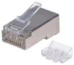 Intellinet RJ45 modulaarpistikud Pro Line, Cat6A, STP, 3-kontaktne, massiiv- ja keerukaablile, 50 &micro; kullatud kontaktid, 70 tk pakendis
