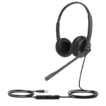 Yealink UH34 Lite Dual UC - Peakomplekt - K&otilde;rva peal - Juhtmega - USB - Must - Yealink SIP-T43, T46, T48, T53, T54, T57, VP59, T58, VP59 jaoks