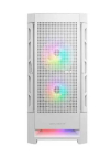 PC-korpus Cougar COUGAR Airface RGB Midi Tower valge &mdash; 230&times;386&times;491 mm, toetab ees 3&times;120/140 mm, taga 1&times;120 mm, 2,5/3,5-tollised kettad