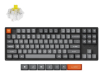 Mehaaniline klaviatuur Keychron K8 Max 80% (87 klahvi) Juhtmega USB + RF juhtmevaba + Bluetooth, RGB, must