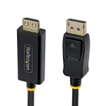 StarTech.com 2 m DisplayPort&ndash;HDMI-adapterkaabel haarduvate pistikutega, 4K 60 Hz, HDR, &uuml;hesuunaline DP&ndash;HDMI videomuundur, DP lauaarvutist HDMI monitorile