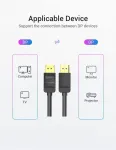 VENTION HACBI DisplayPorti kaabel 3m Must