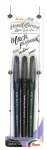 Pentel Arts Sign Pen Brush kalligraafiapliiatsite komplekt must 3-pakk