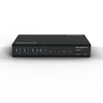 Kindermann KVM Switch 21C - 2-pordiline DVI-I KVM-l&uuml;liti heli ja USB-hubiga