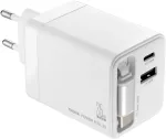TROIKA POWER PULL 35 Autolaadija 35W USB-C PD & USB-A QC 3.0 Valge (CHA35/WH)