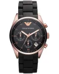 ARMANI AR5906 Naiste roosakuldse tooniga roostevabast terasest kvartskronograafkell