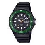 CASIO MRW-230H-1E3 meeste analoogkvarts-kell musta sihverplaadi ja musta vaigust kellarihmaga, 47.9mm korpus