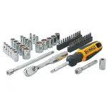 DEWALT DWMT81610-0 10-osaline 1/4-tollise ajamiga meetriline pesakomplekt (4-13mm) pesasiiniga