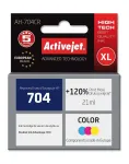 Activejet AH-704CR tindikassett, asendus HP 704 CN693AE jaoks, Premium, 21 ml, v&auml;rviline