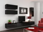 Cama TV-alus VIGO 140 30/140/40 must/must l&auml;ikiv