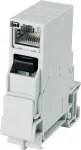 Teleg&auml;rtner STX RJ45 DIN-liistu pesa Cat.6A varjestatud, helehall