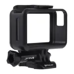 Puluz kaitsekest DJI Osmo Action jaoks - must PC-raam k&uuml;ljepingi kinnitusega, kiirvabastuslukuga