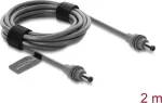 Delock DC 5.5 x 2.1 mm isane kuni DC 5.5 x 2.1 mm isane toitekaabel Starlink Mini jaoks, 2 m hall
