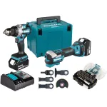 Makita DLX2592JX1 18V LXT harjata 2-osa komplekt puurvasara ja l&ouml;&ouml;kkeerajaga, 2x 5.0Ah aku, kiirlaadija ja Makpaci kast