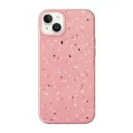 UNIQ Coehl Terrazzo korpus iPhone 14 Plus / 15 Plus jaoks, korallroosa