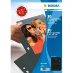 Fototaskud HERMA Fotophan 10x15 cm horisontaalpaigutus must 10 tk