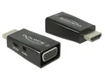 Adapter DeLOCK 65901 HDMI A - VGA ja 3,5 mm heli, must