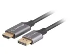 Lanberg CA-DPHD-20CU-0018-BK videokaabli adapter 1.8 m DisplayPort HDMI Type A (Standard) Must, H&otilde;bedane