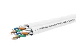 Cat6a U-FTP kahepoolne v&otilde;rgukaabel 4x2xAWG23 LSZH valge