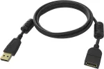 USB-kaabel Vision TC-2MUSBEXT-BL USB 2.0 2 m Must