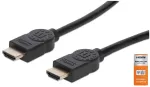 HDMI-kaabel Ethernetiga Manhattan HDMM1MP 1m isane-isanele must