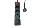 Pistikupesade jaotur MicroConnect MC-PSOO040150FRB 4 pesaga individuaalsete l&uuml;lititega