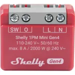 Nutikas l&uuml;liti Shelly 1PM Mini Gen4, juhtmevaba 110&ndash;240 V AC, max 8 A / 2000 W, plastkorpus 34&times;16&times;29 mm