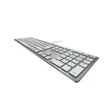 CHERRY KC 6000 &otilde;huke klaviatuur universaalne USB AZERTY Belgia h&otilde;bedane, valge