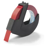 DYMO autentne reljeeﬁrketi lint | 9 mm x 3 m rull | valge tr&uuml;kk punasel | isekleepuv | reljeeﬁrketi valmistajatele | 1 tk