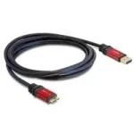 DeLOCK 82761 Premium USB 3.0 kaabel, USB-A (M) - Micro-B (M), 2 m, must