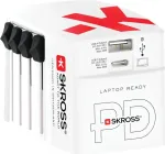 Laadija Skross 1.302332 Toasisene Vahelduvvool 100-250V 20V 1x USB USB-C Valge