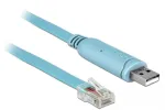 DeLOCK adapter USB 2.0 Type-A-pistik jadapordile RS-232 RJ45 isane 2 m sinine